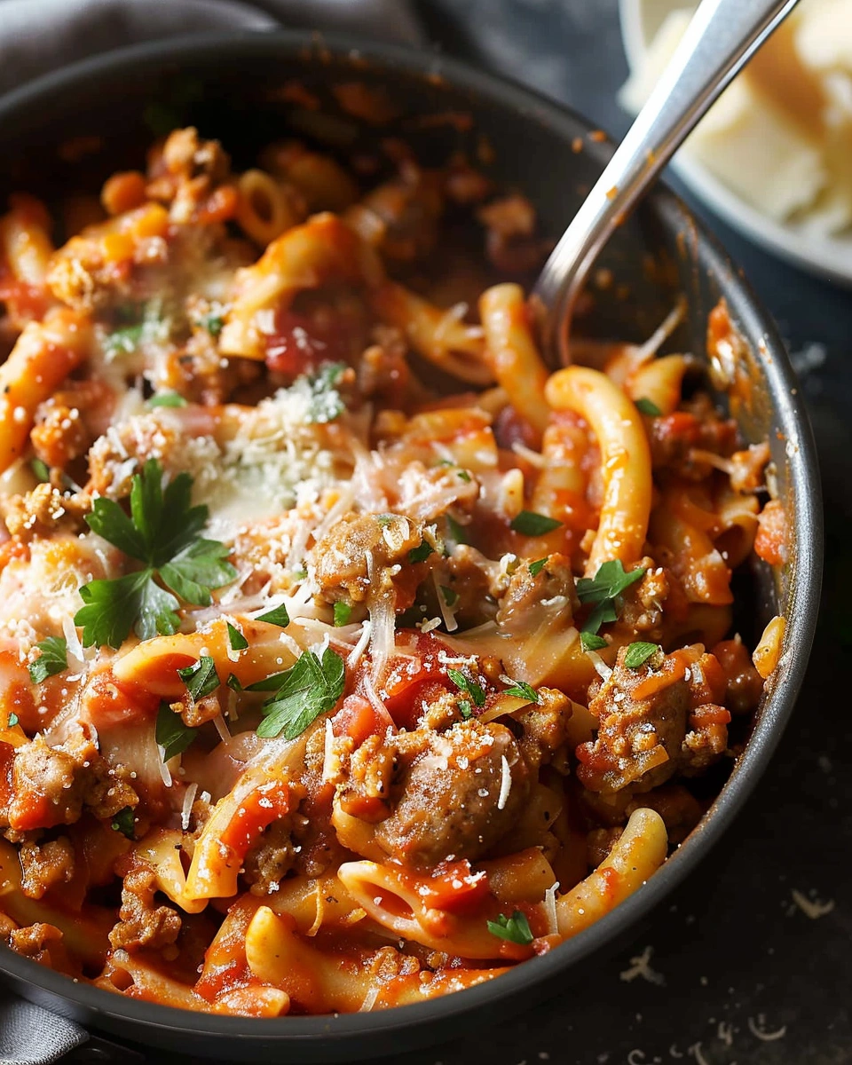 One Pot Italian Sausage Pasta