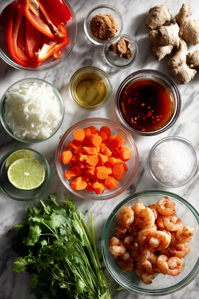 Thai Shrimp Soup Ingredients