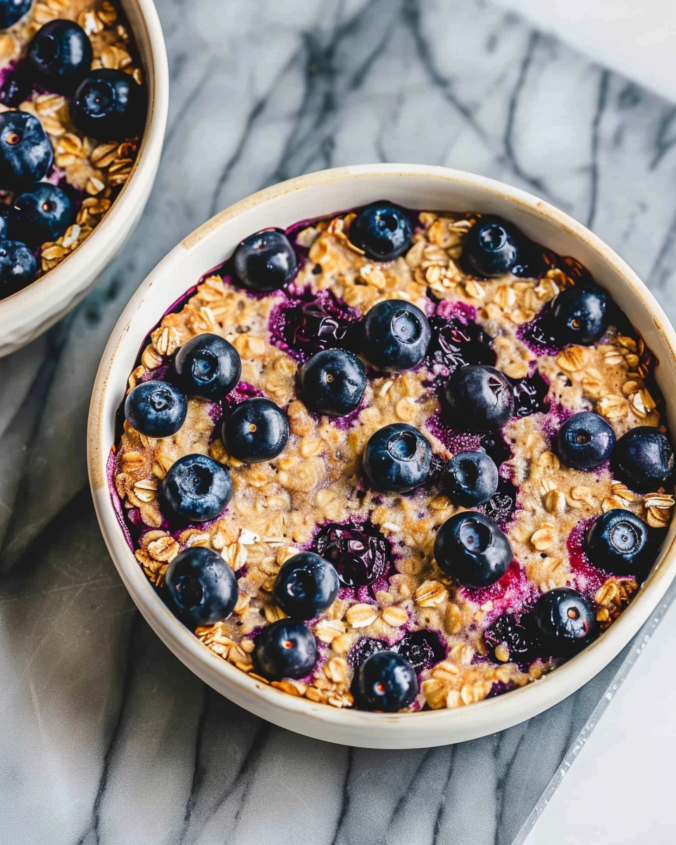 Blueberry Baked Oats