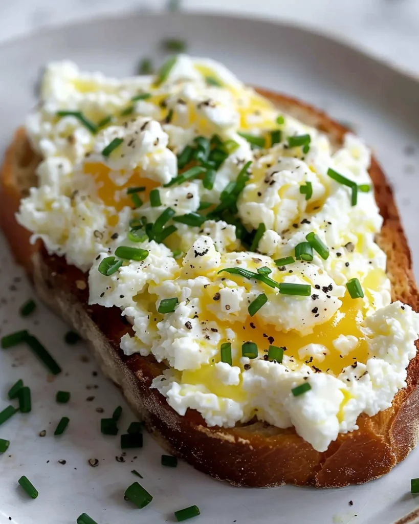 6-Ingredient Egg and Ricotta Toast