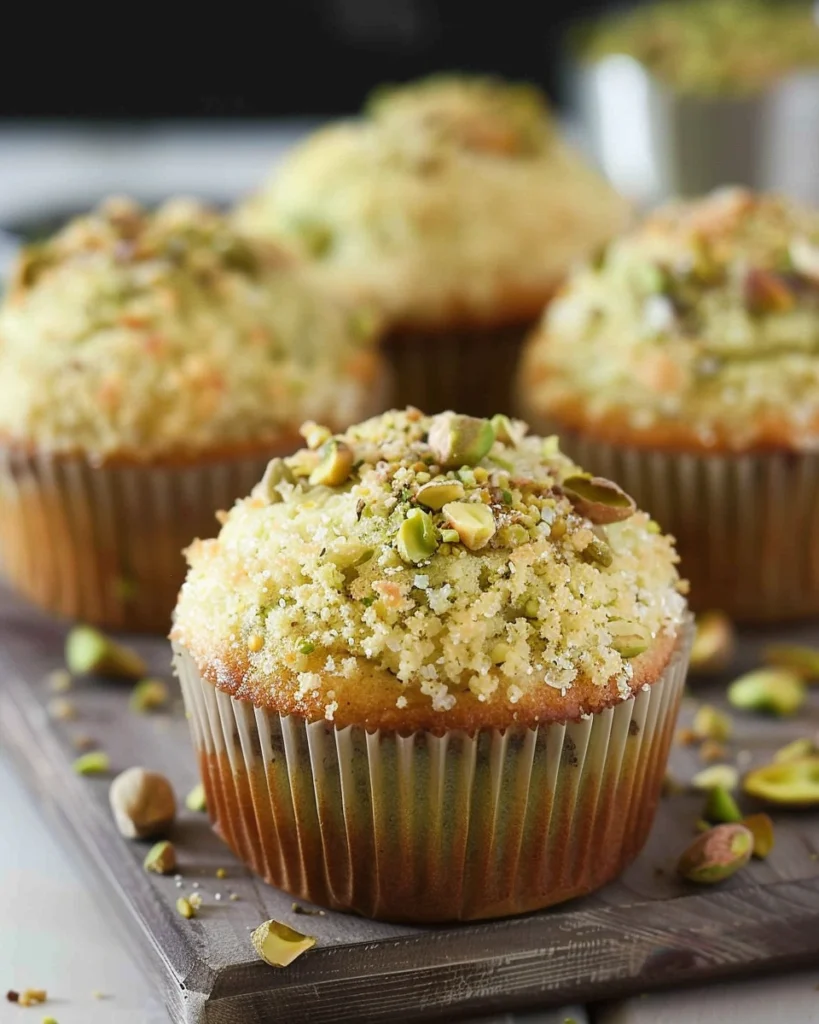 Pistachio Muffins with Pudding Mix