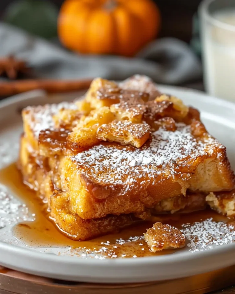 Pumpkin Spice French Toast Casserole Recipe