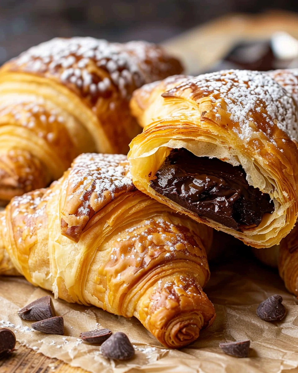 Shortcut Chocolate Croissants