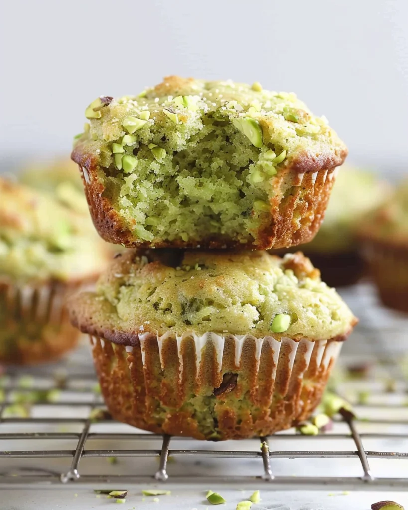 Pistachio Muffins with Pudding Mix