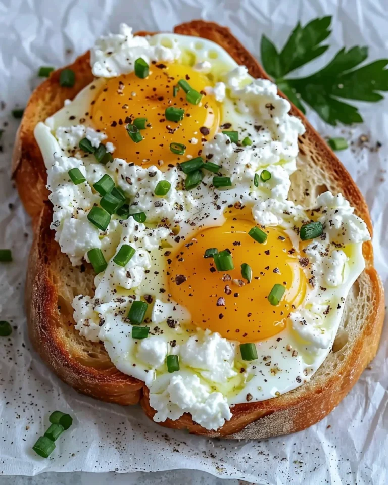 6-Ingredient Egg and Ricotta Toast