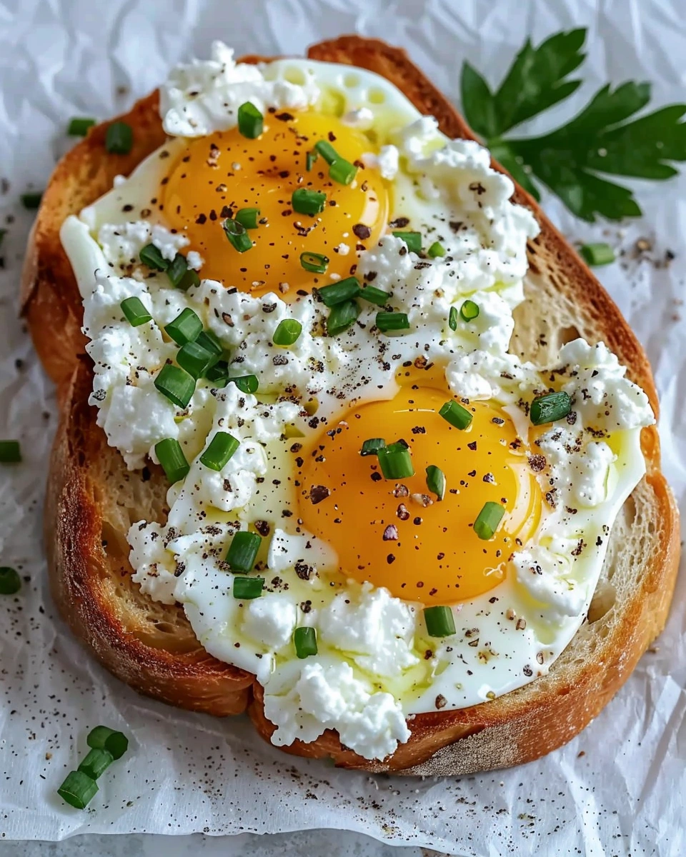 6-Ingredient Egg and Ricotta Toast