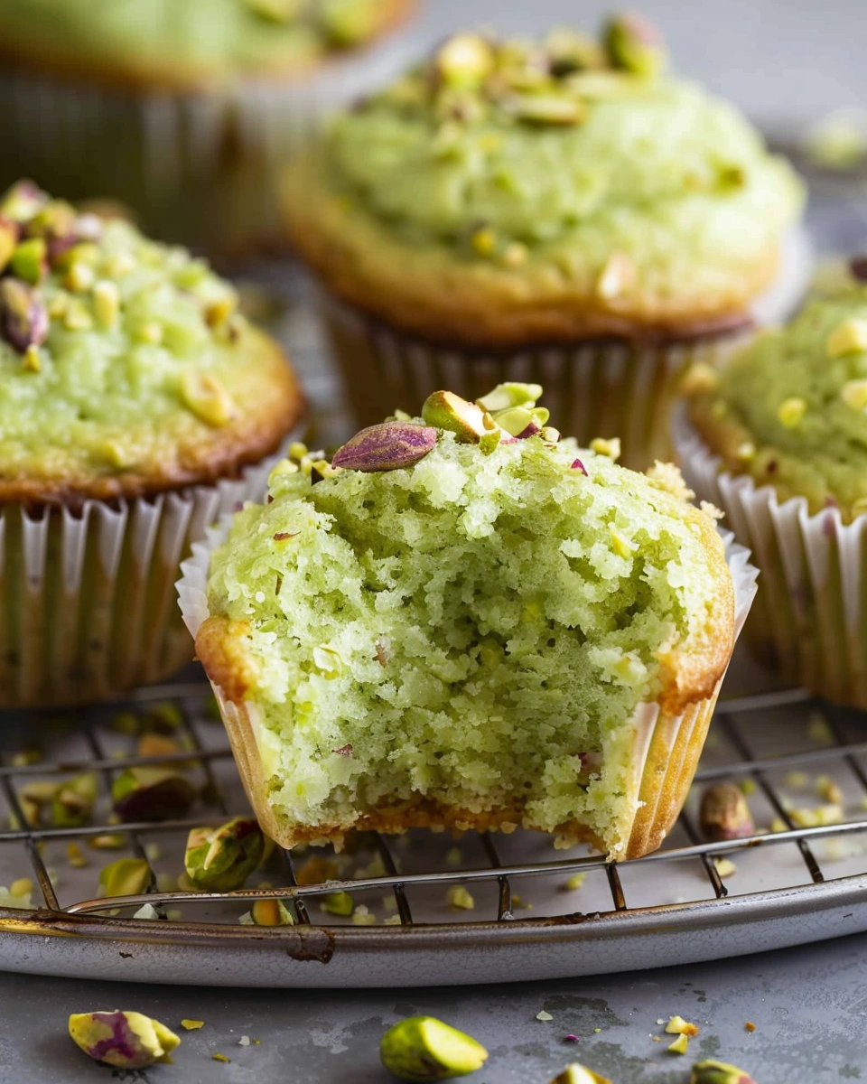 Pistachio Muffins with Pudding Mix