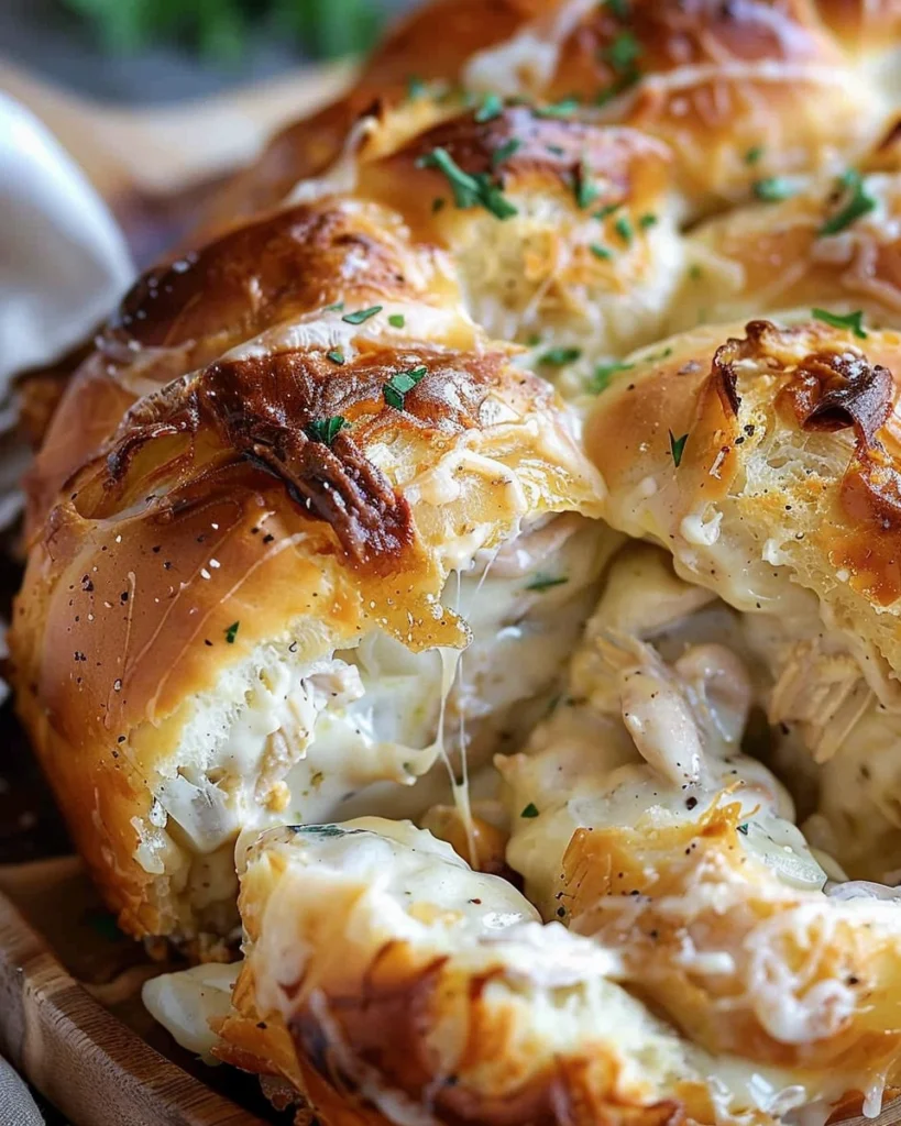Chicken Alfredo Monkey Bread