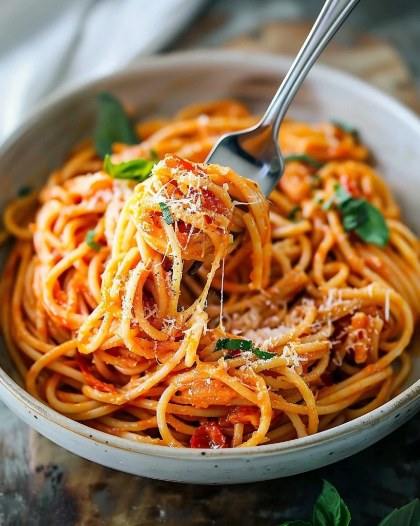 3-Ingredient Tomato Boursin Pasta