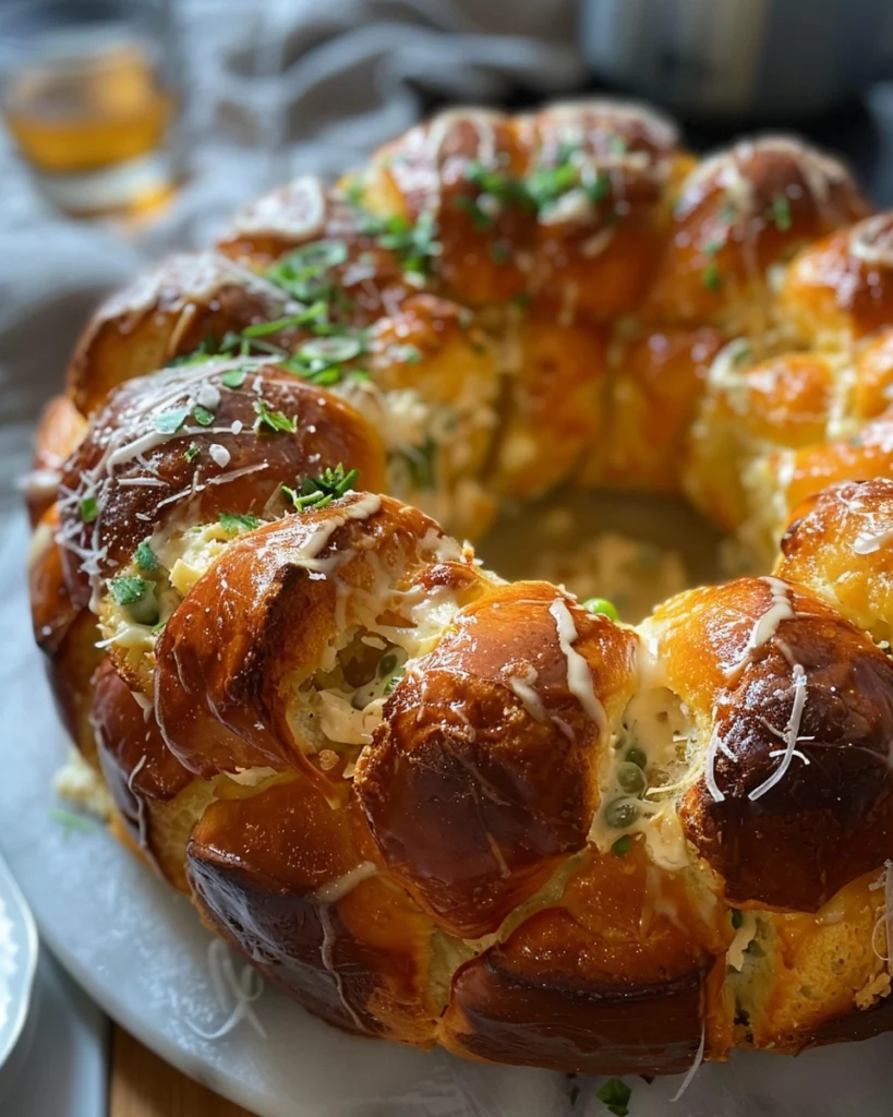 Chicken Alfredo Monkey Bread
