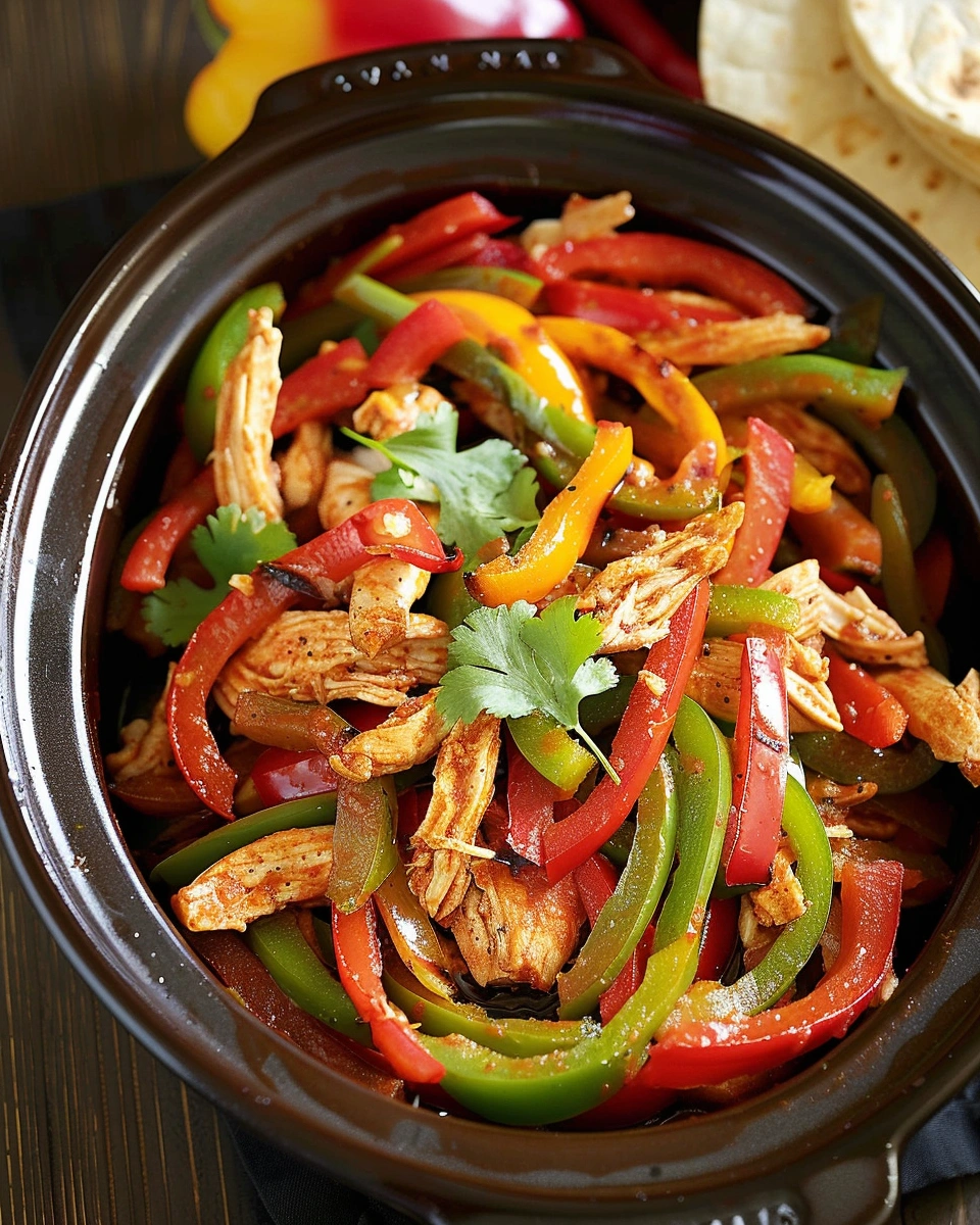 Slow Cooker Chicken Fajitas