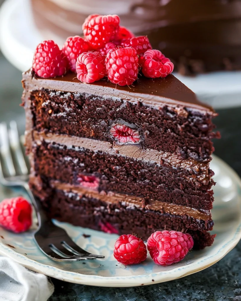 Chocolate Raspberry Layer Cake