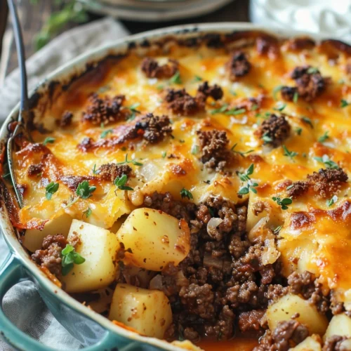 Hobo Casserole Rustic Ground Beef and Potato Bake