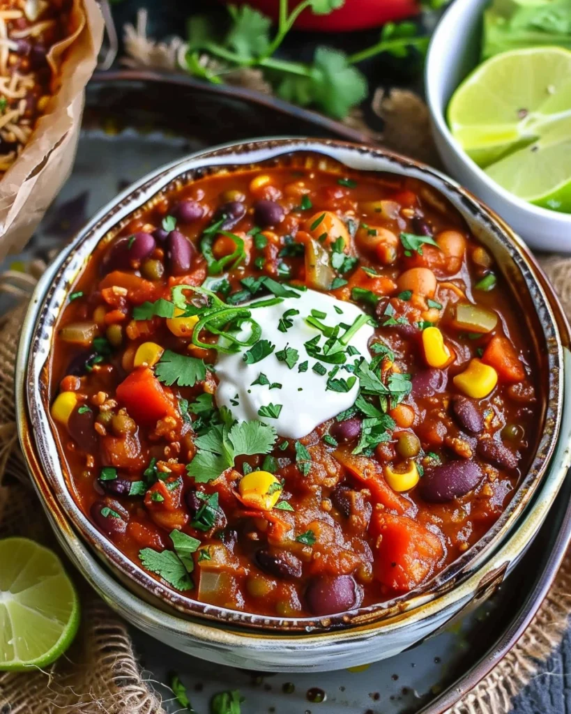 Vegan Three Bean Chili