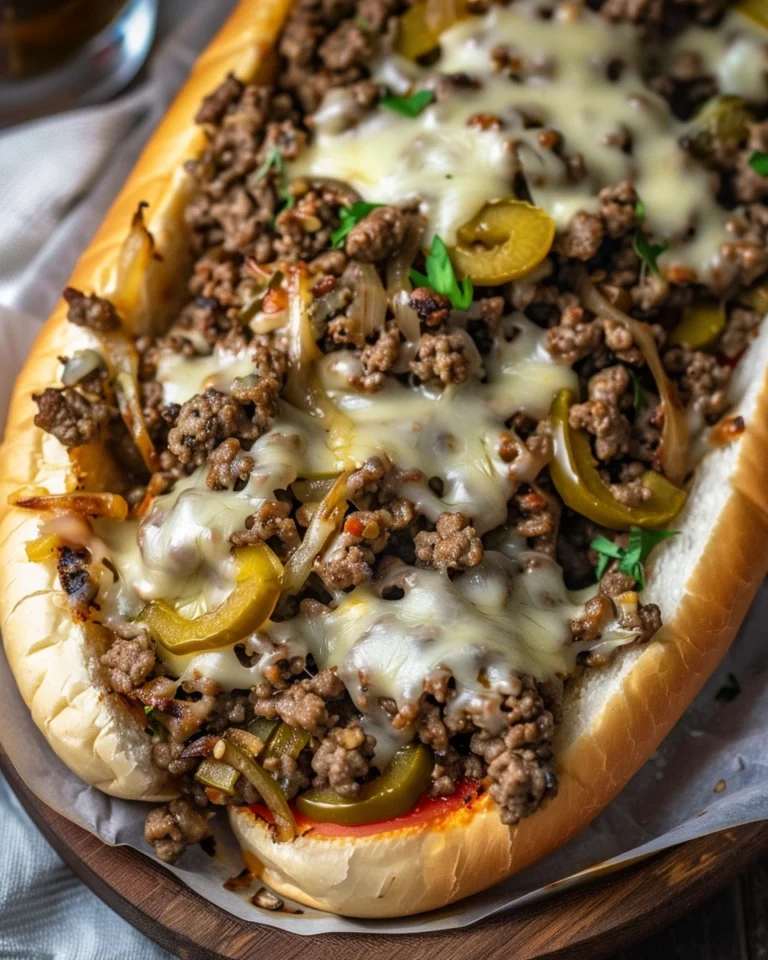 Ground Beef Philly Cheesesteak