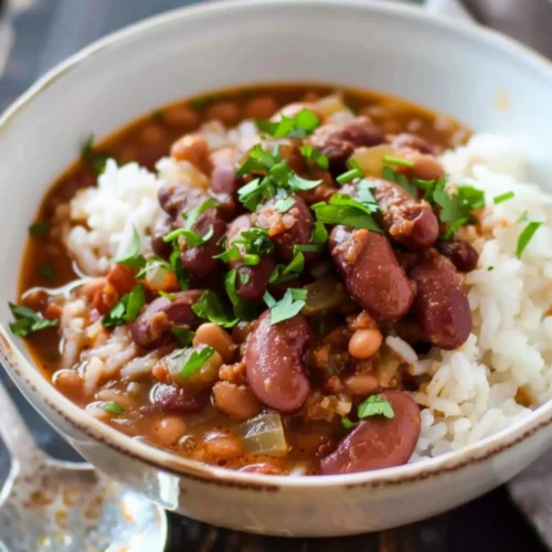 Red Beans and Rice in the Slow Cooker