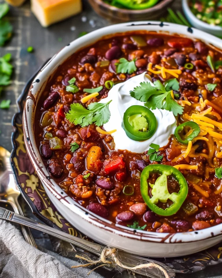 Vegan Three Bean Chili