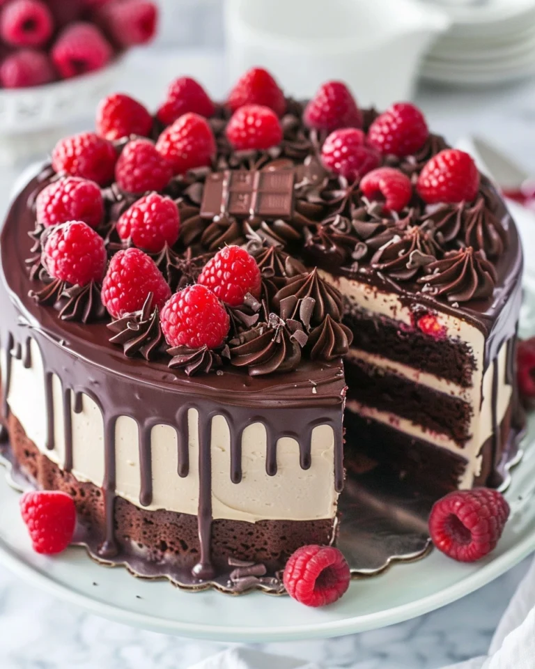 Chocolate Raspberry Layer Cake