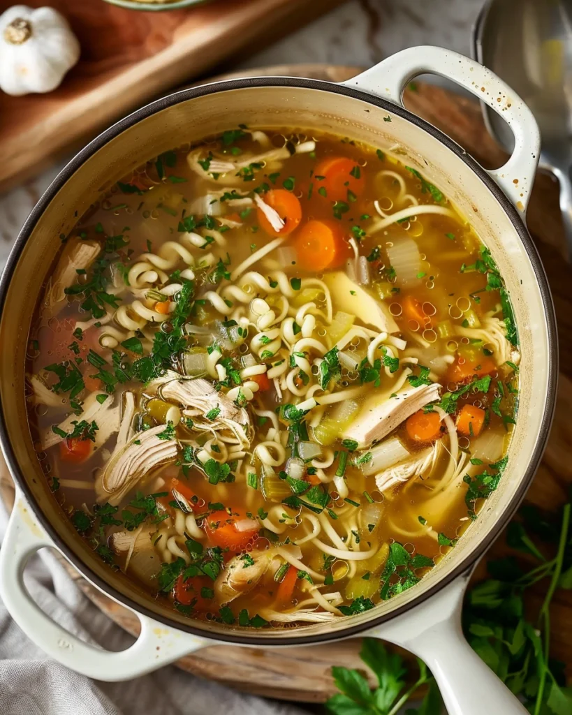 Cold Fighting Chicken Noodle Soup