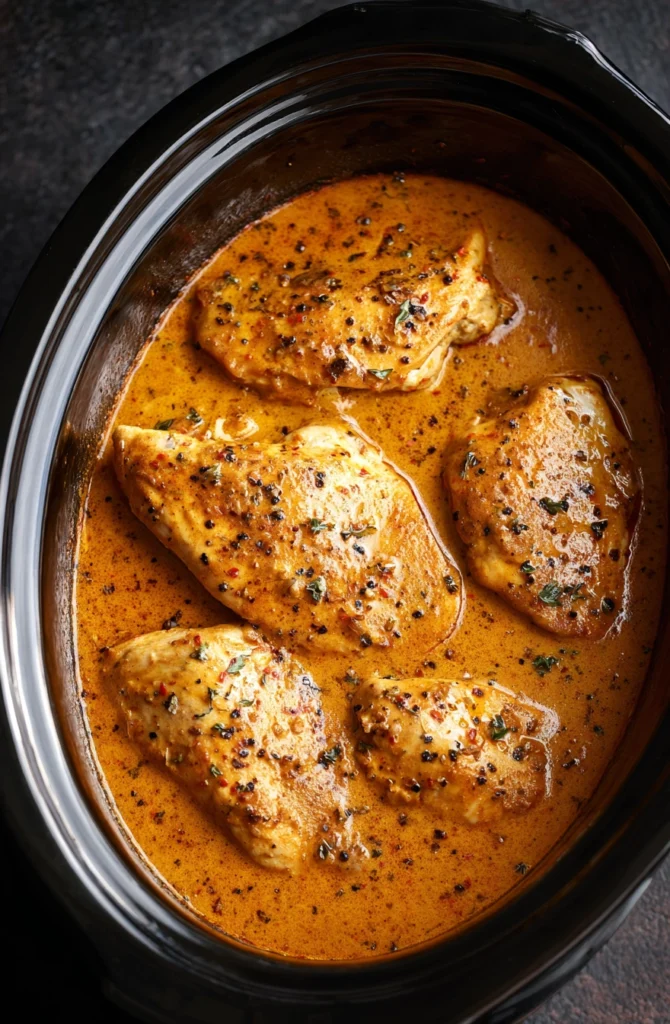 Crock Pot Honey Mustard Chicken Process