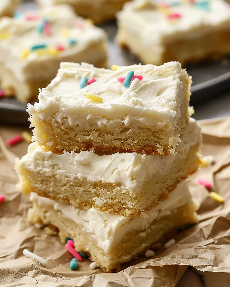 Frosted Sugar Cookie Bars