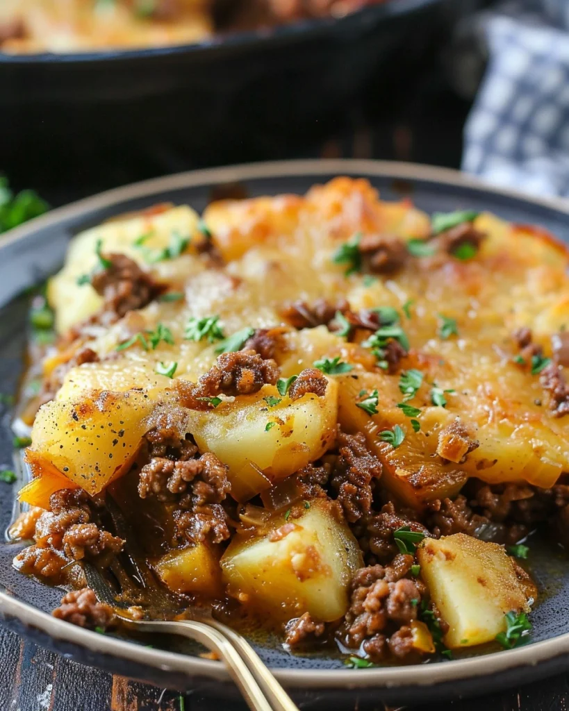 Hobo Casserole Rustic Ground Beef and Potato Bake