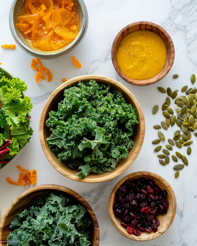 Kale Salad Ingredients