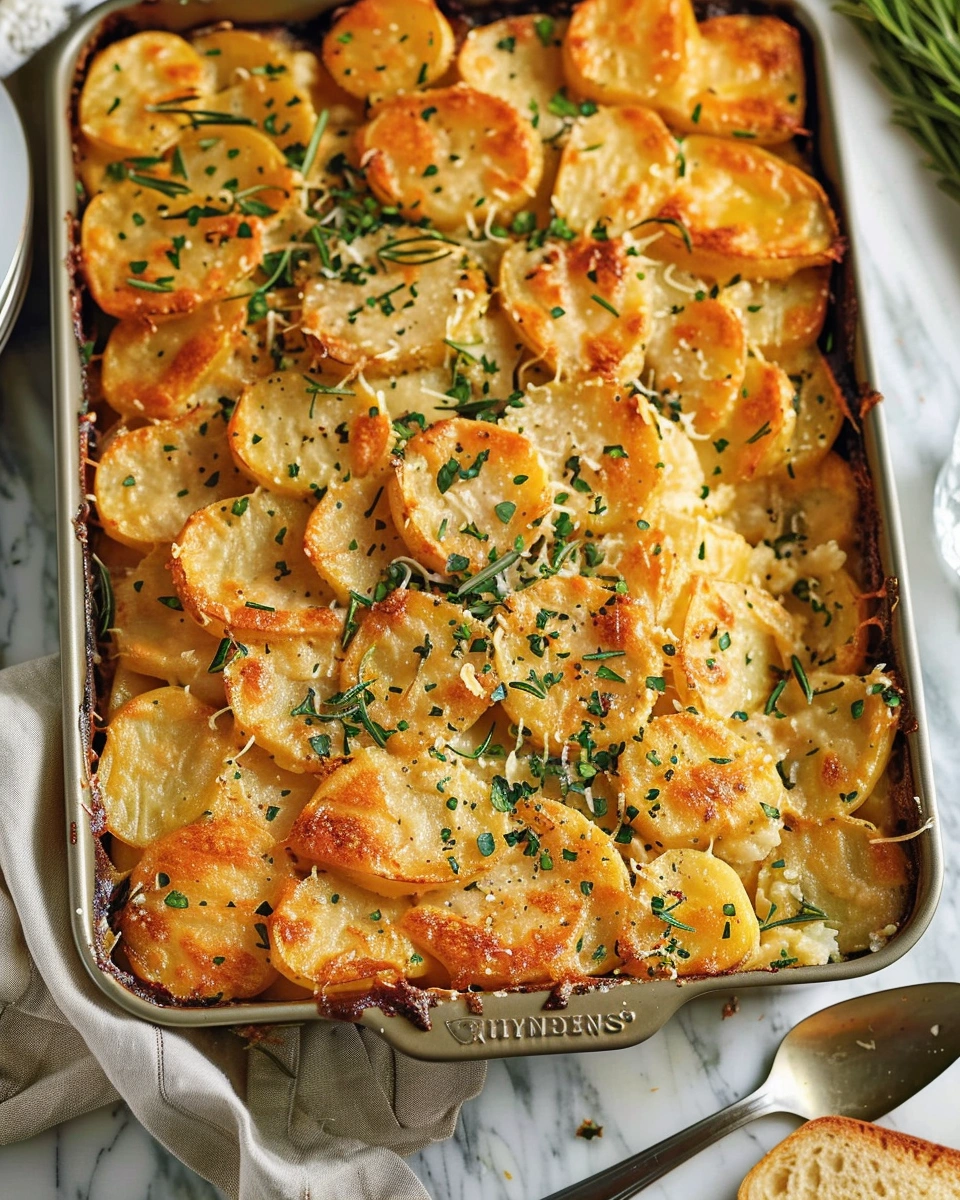 Sheet Pan Scalloped Potatoes