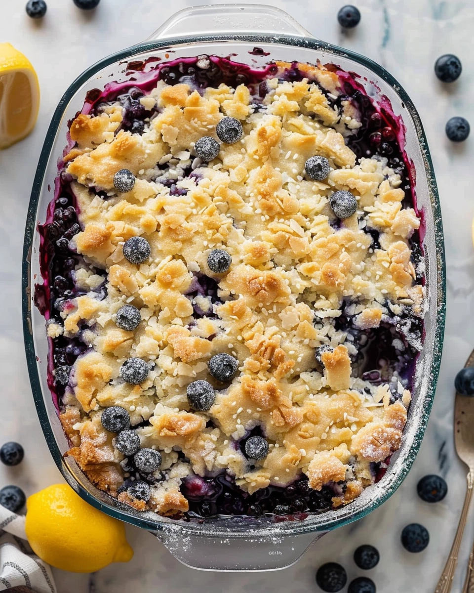 Blueberry Lemon Dump Cake