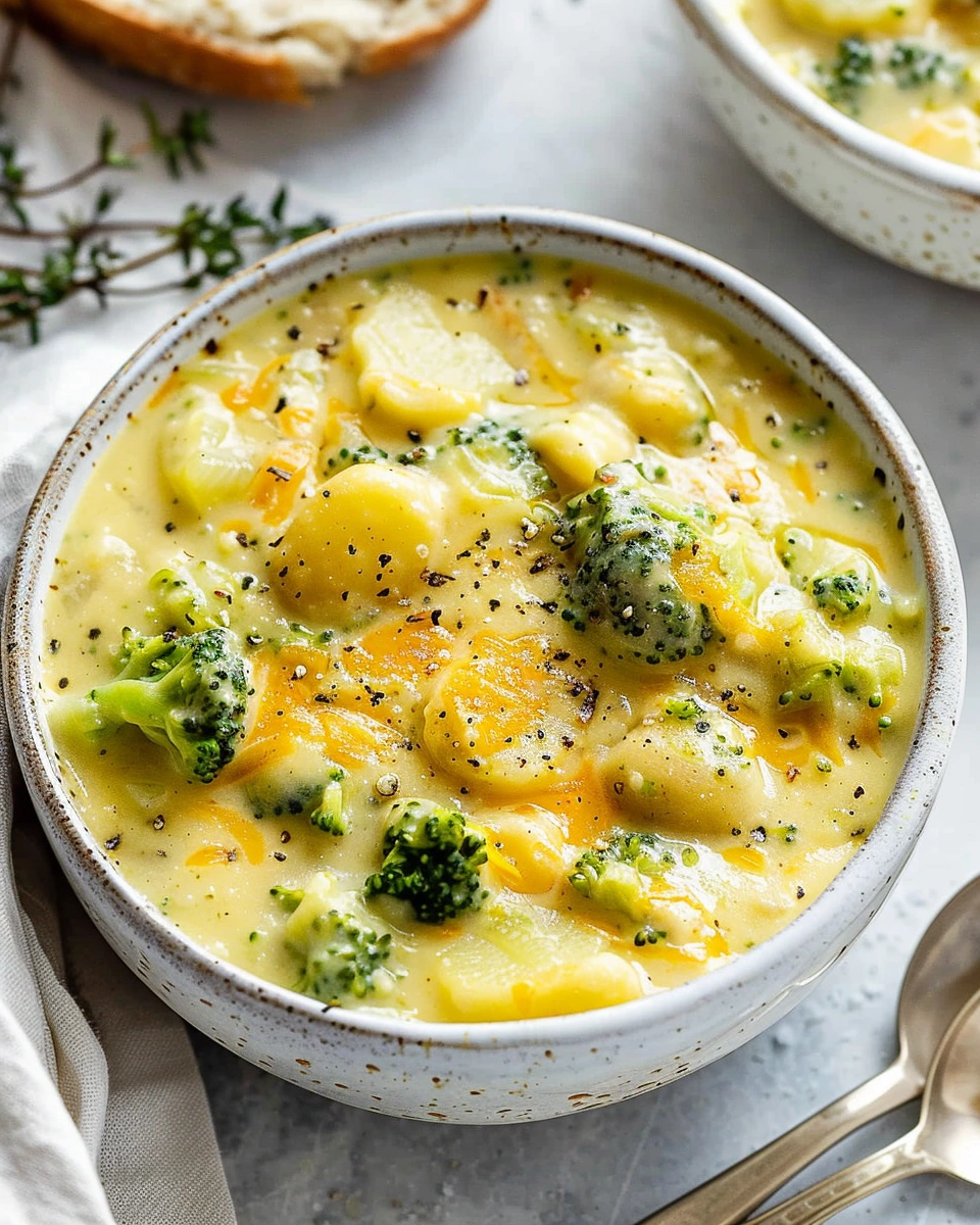 Broccoli Potato Cheese Soup