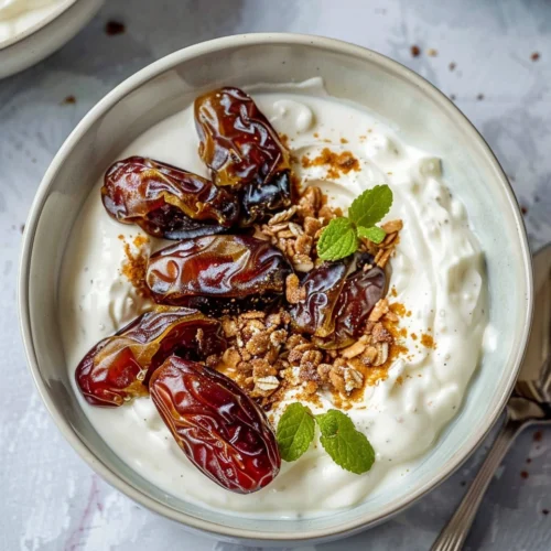 Warm Date Yogurt Bowl