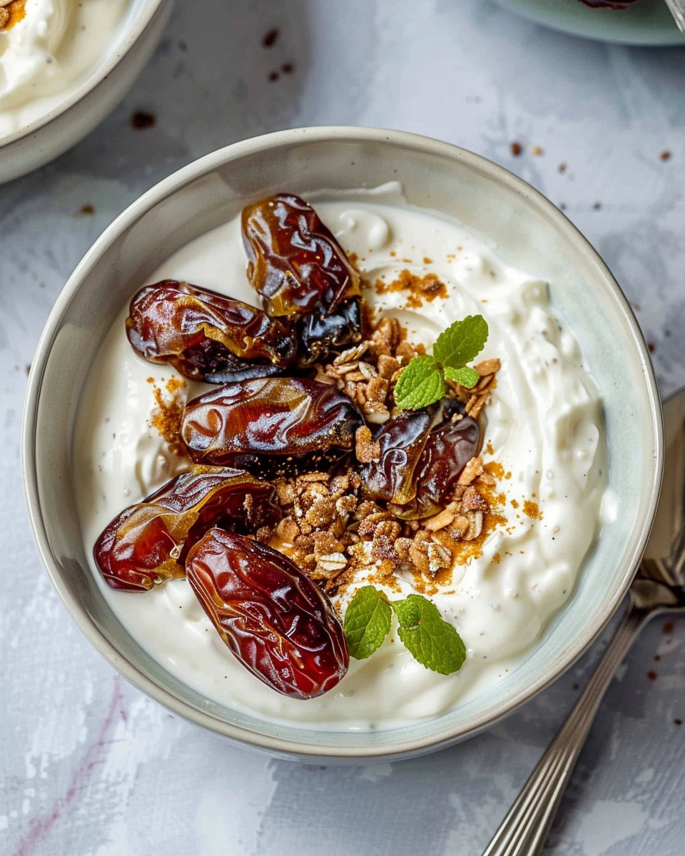 Warm Date Yogurt Bowl