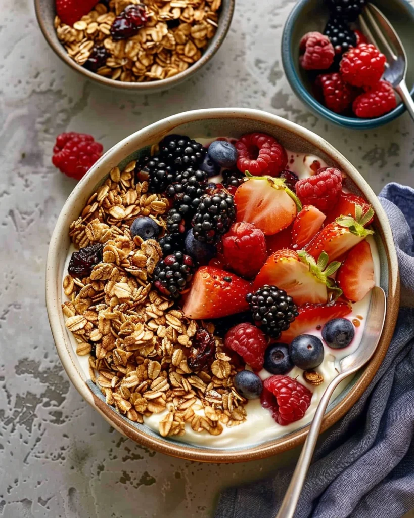 Greek Yogurt Bowls with Berries