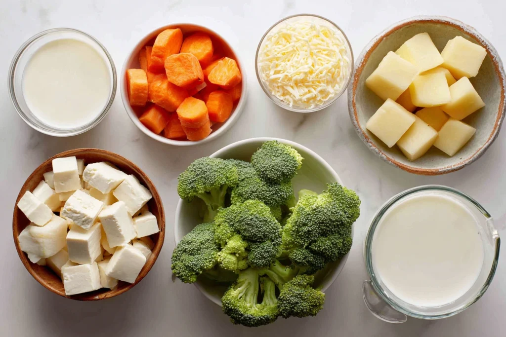 Broccoli Potato Cheese Soup Ingredients