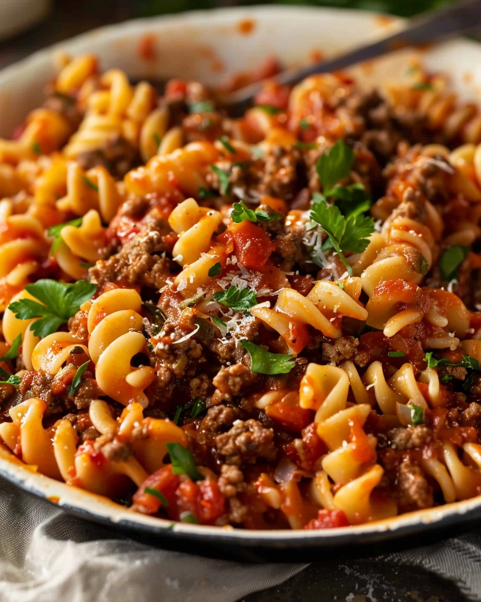 Ground Beef Pasta Skillet