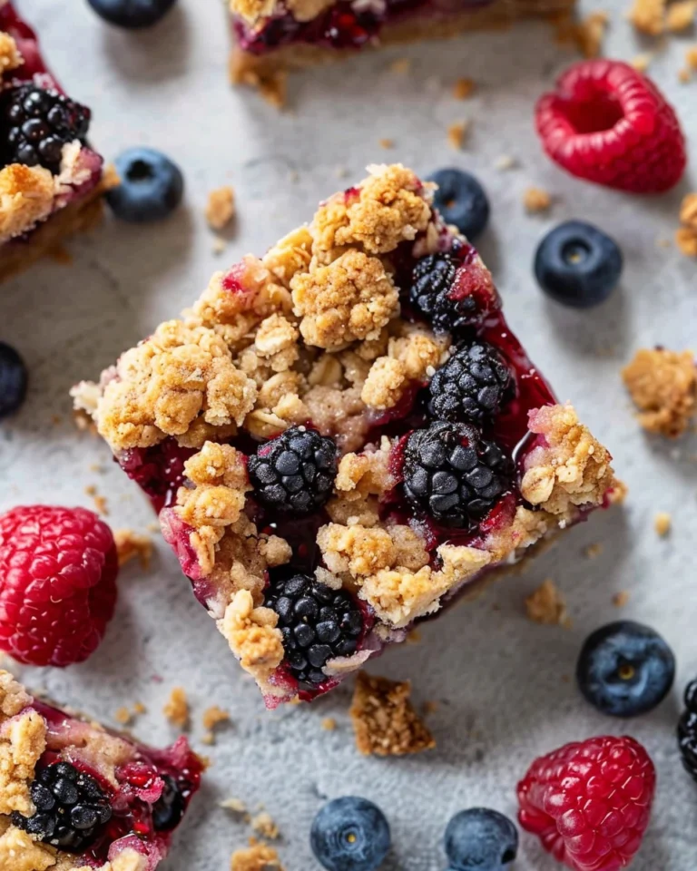 Mixed Berry Crumble Bars