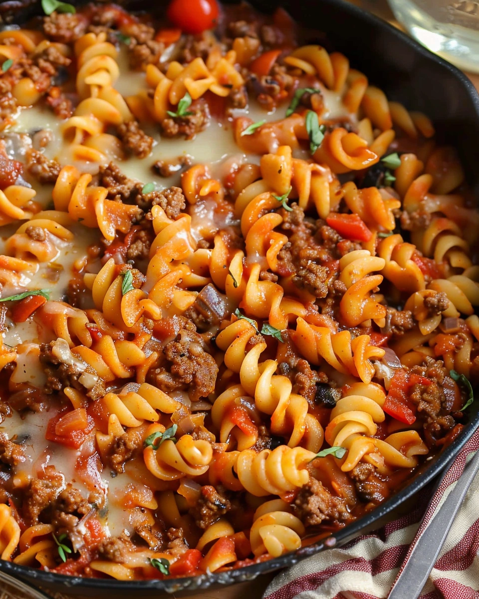 Ground Beef Pasta Skillet