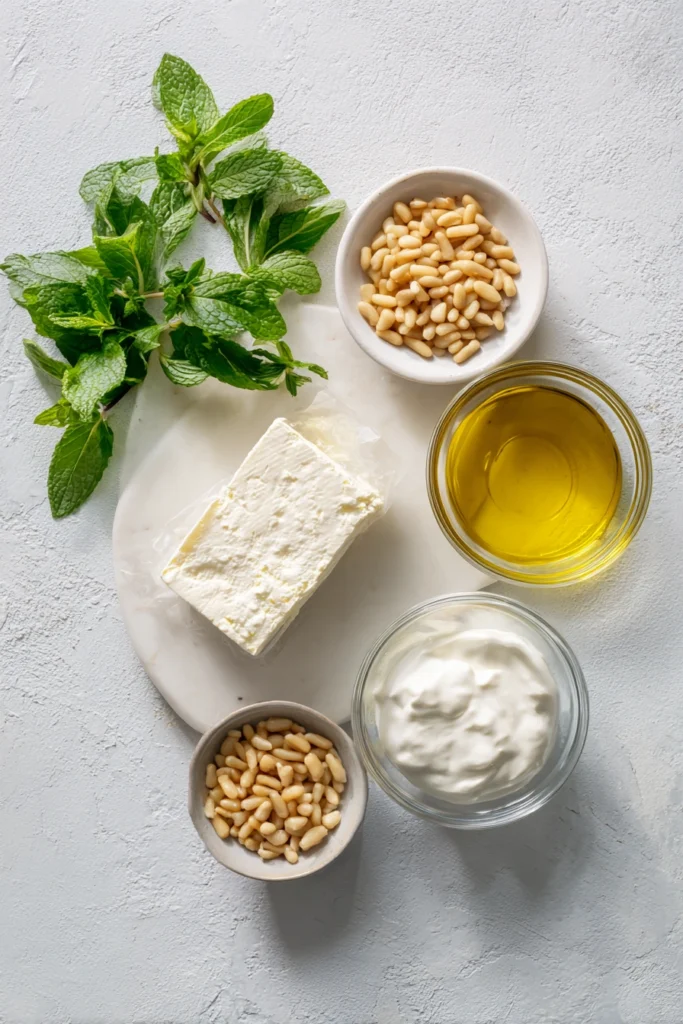 Whipped Feta Dip Ingredients
