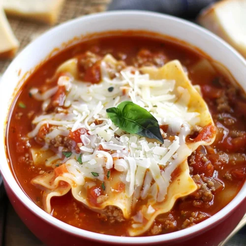 One Pot Lasagna Soup