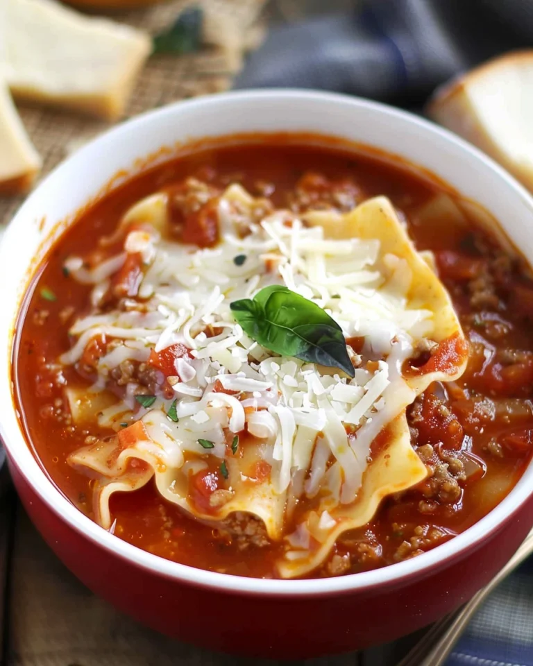 One Pot Lasagna Soup