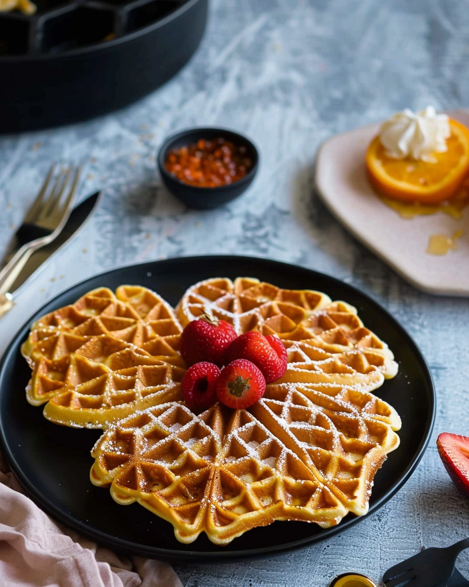 Norwegian Waffles (Heart Shaped Waffles)