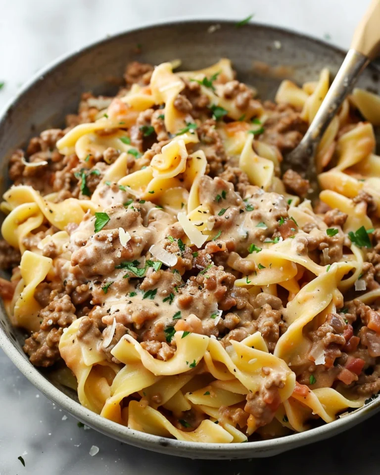 Creamy Ground Beef Pasta