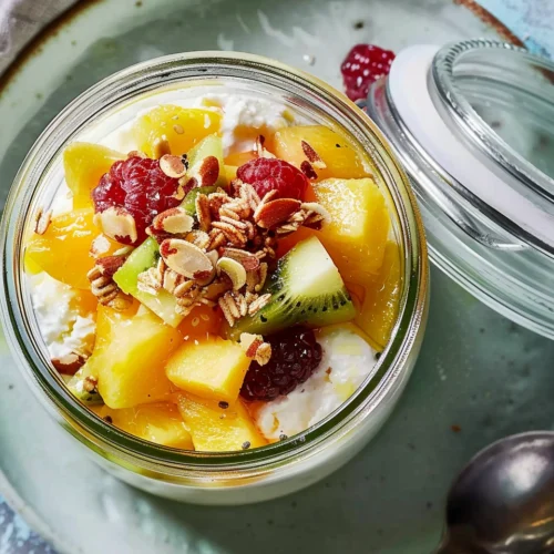 Cottage Cheese Snack Jar with Fruit