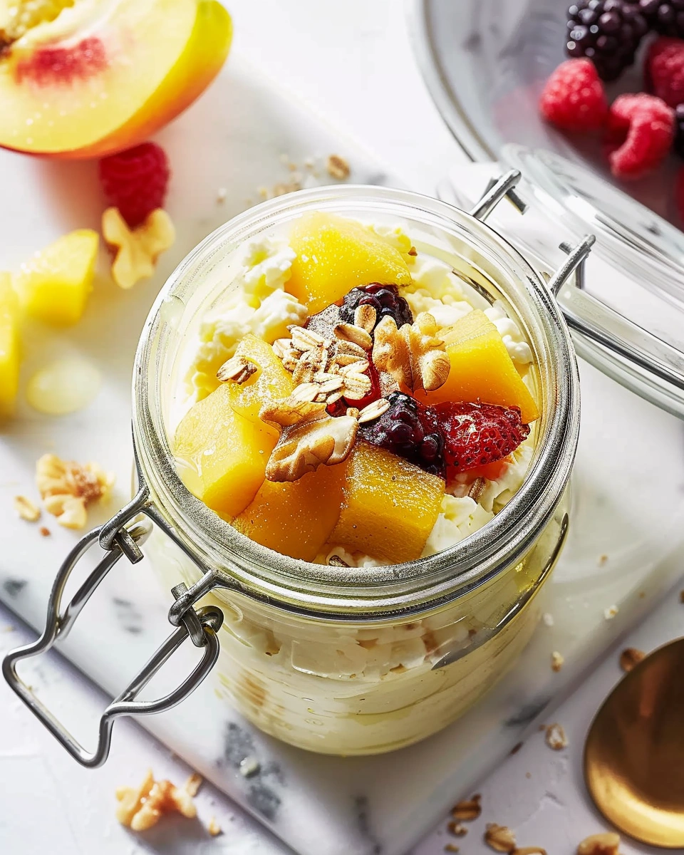 Cottage Cheese Snack Jar with Fruit