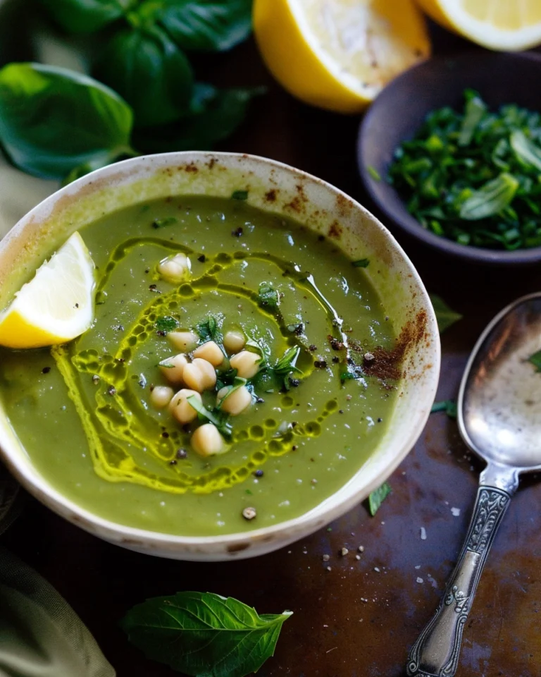 Green Soup with Lemon and Cayenne