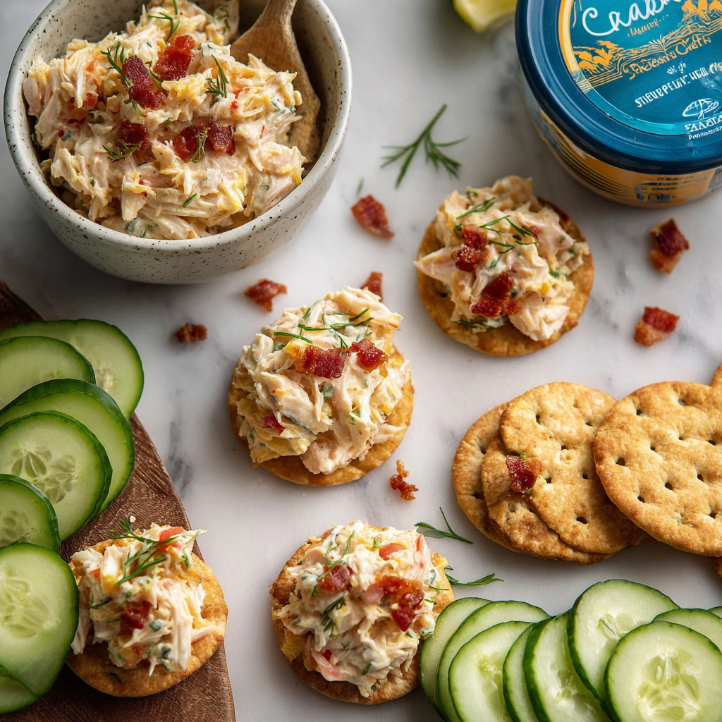 Smoked Tuna Spread Canapés