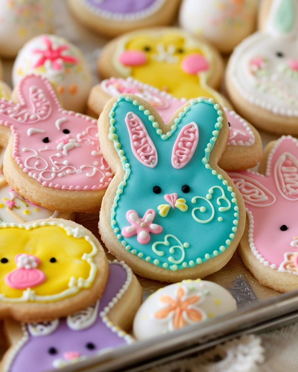 Spring Bunny Cut Out Sugar Cookies