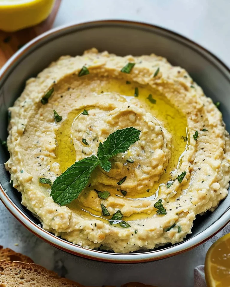 Lemon, Mint & White Bean Dip