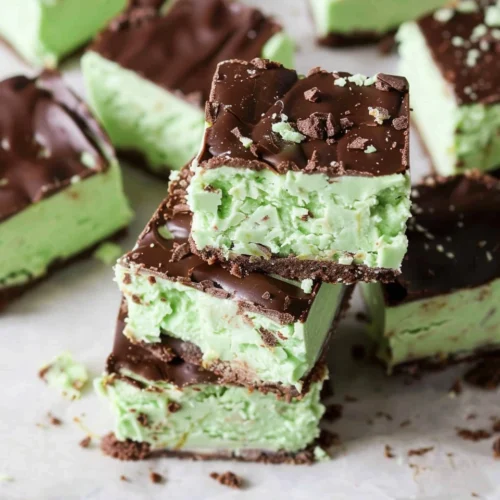 No-Bake Grasshopper Bars