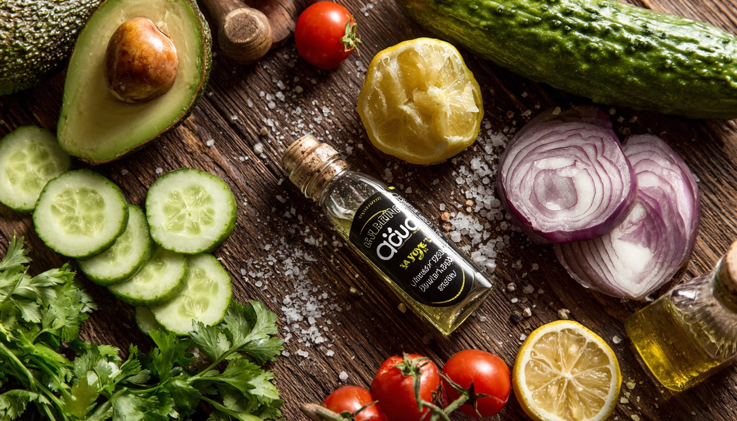 Cucumber Tomato Avocado Salad Ingredients